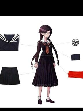 Danganronp Toko Fukawa Cosplay Outfit Japanese Sailor Small